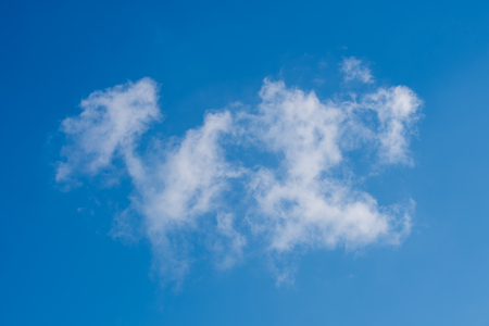 White cloud in summer day blue skyの写真素材