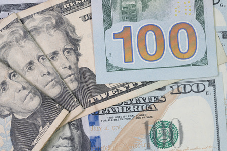 The dollar banknotes for business and finance conceptの写真素材