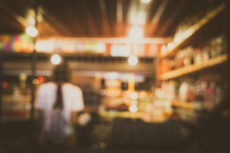 Blur restaurant - vintage effect style pictureの写真素材