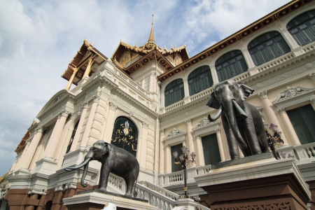 the royal grand palace in bangkok, Thailand.のeditorial素材