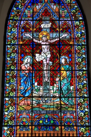 Stained glass, Bahamas.のeditorial素材