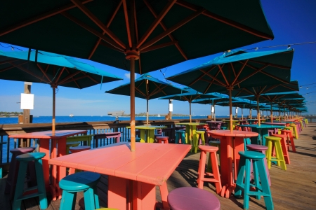Color for pier of key west , USA の写真素材