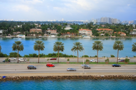 miami city scape in day time ,forida USAの写真素材