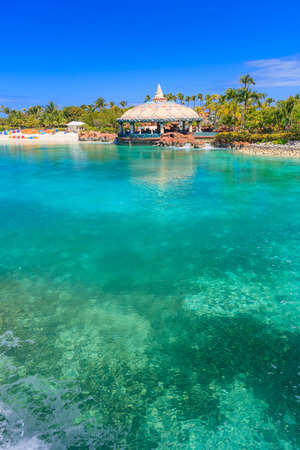 Atlantis hotel on Paradise Island in Nassau, Bahamas.のeditorial素材