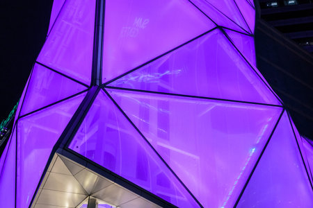 The shape of the building is beautiful , unusual shapes .