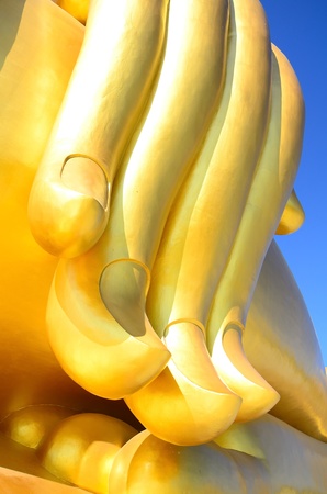 Finger of buddha imageの写真素材