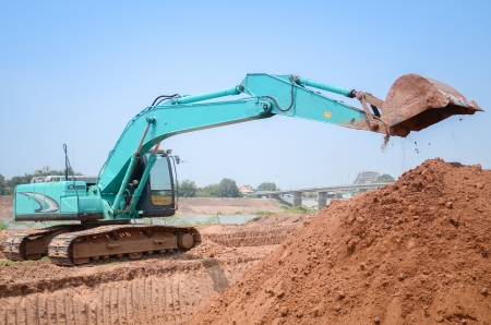 Tractor for construction の写真素材