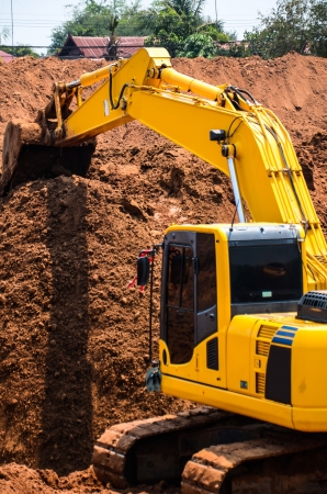 Tractor for construction の写真素材