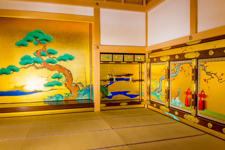 Gorgeous room in the Honmaru palace of Nagoya-jo castleのeditorial素材