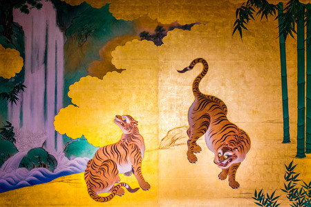 Gorgeous room in the Honmaru palace of Nagoya-jo castleのeditorial素材