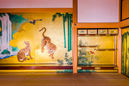 Gorgeous room in the Honmaru palace of Nagoya-jo castleのeditorial素材