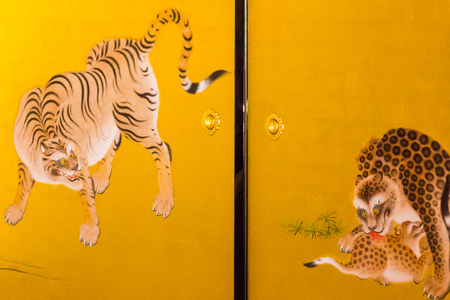 Gorgeous room in the Honmaru palace of Nagoya-jo castleの写真素材