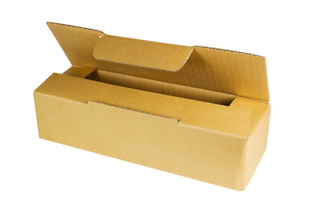 Cardboartd box isolated on white