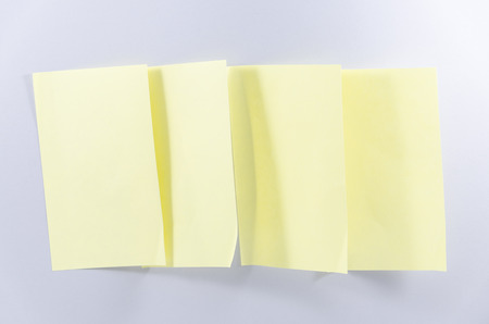 Sticky notes on a white background.の写真素材