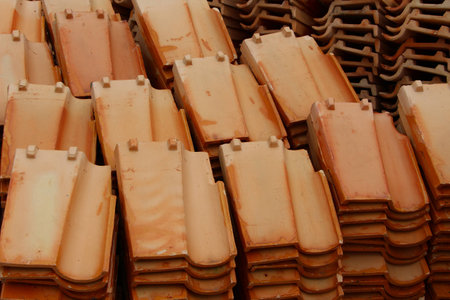 tile roofの写真素材