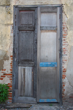 antique old doorの写真素材
