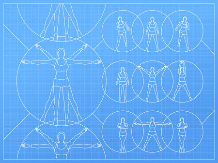 Woman Fitnessのイラスト素材