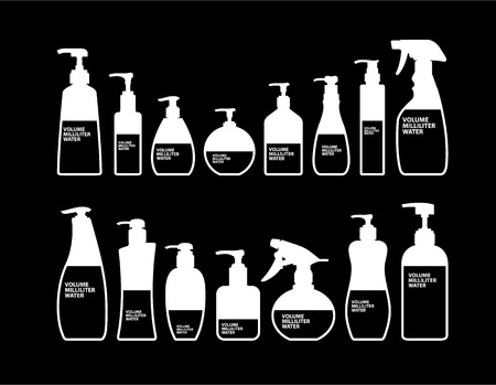 Cosmetics Bottle Packaging Vectorのイラスト素材