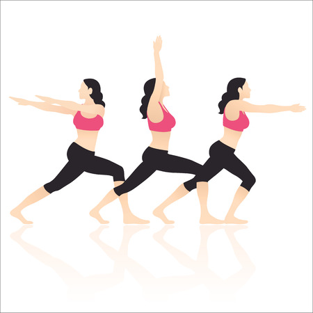 Yoga Actions Vectorのイラスト素材