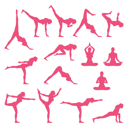 Yoga Actions Vectorのイラスト素材