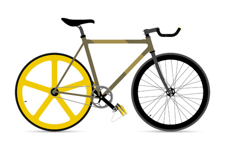 FIXED GEAR BICYCLEのイラスト素材