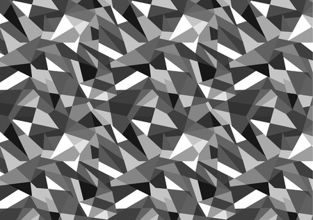 Abstract geometric black and white pattern backgroundのイラスト素材