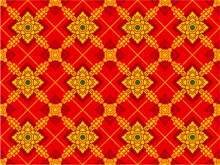 Thai art patternのイラスト素材
