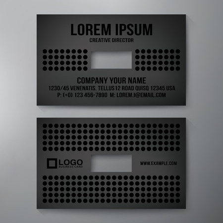 Modern Business card Design Template. Vector illustrationのイラスト素材