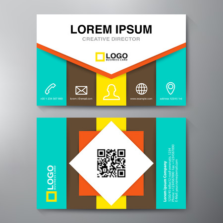 Modern Business card Design Template. Vector illustrationのイラスト素材