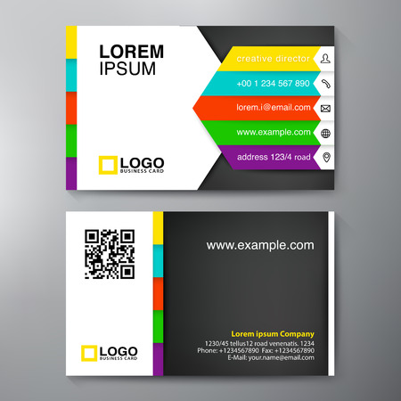 Modern Business card Design Template. Vector illustrationのイラスト素材