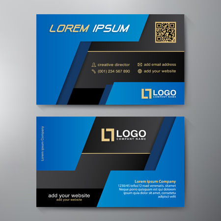 Modern Business card Design Template. Vector illustrationのイラスト素材