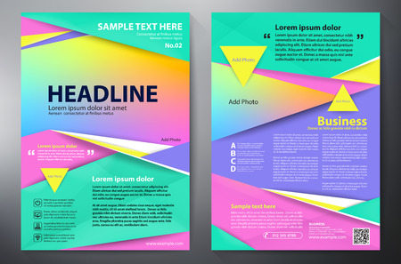 Brochure design a4 template. Vector illustrationのイラスト素材