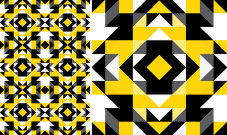 Triangle geometric shapes. Seamless Patternのイラスト素材