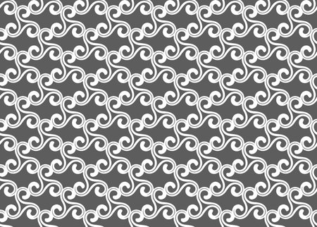 Arabesque. Vintage abstract floral seamless pattern.のイラスト素材