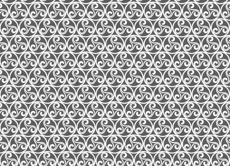 Arabesque. Vintage abstract floral seamless pattern.のイラスト素材