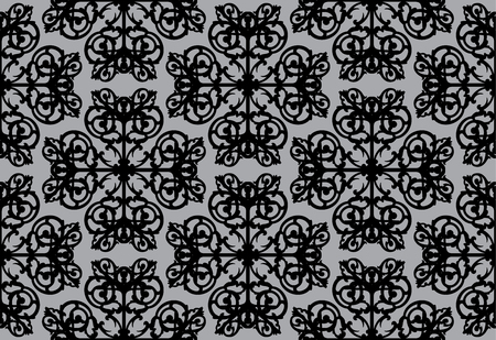 Arabesque. Vintage abstract floral seamless pattern. vector and illustrationのイラスト素材