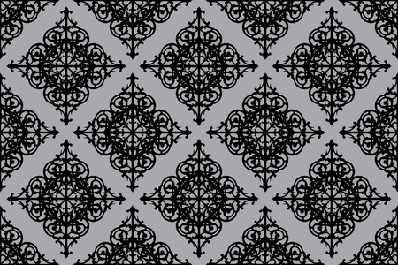 Arabesque. Vintage abstract floral seamless pattern. vector and illustrationのイラスト素材
