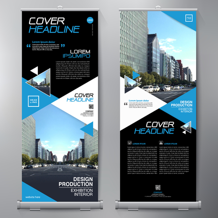 Business Roll Up. Standee Design. Banner Template. Presentation and Brochure Flyer.のイラスト素材