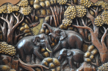 Sculpture elephant の写真素材