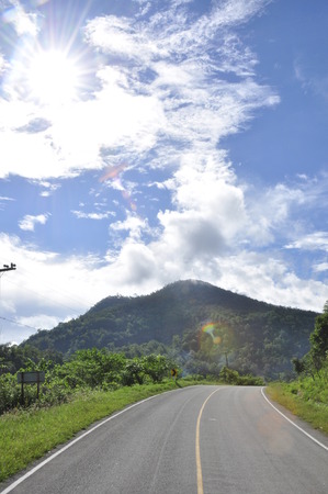 Country Road in Thailandの写真素材