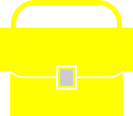 Icon-Business Bag yellowのイラスト素材