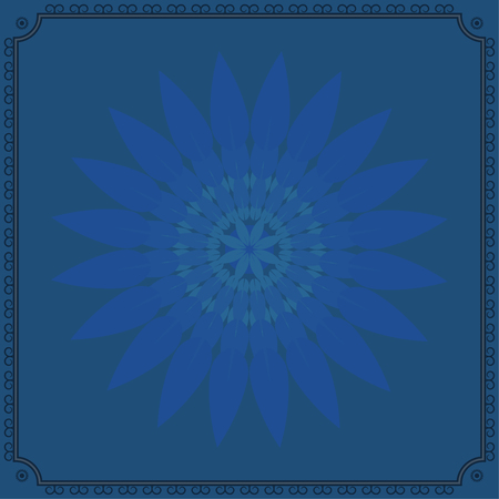 Vintage floral  Frameのイラスト素材