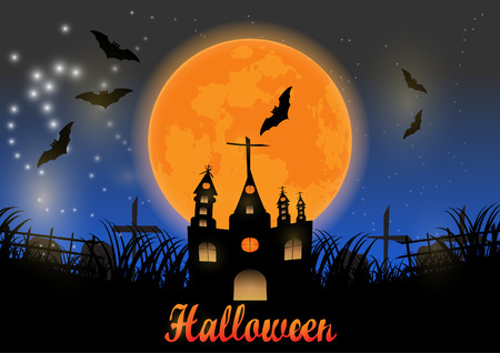 Halloween backgroundのイラスト素材