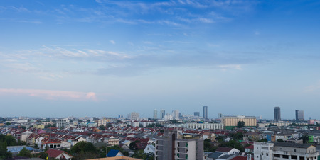 view of building city s in Bangkok, Thailandの写真素材