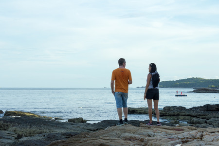 RAYONG THAILAND - MAY 6 : people on the beach at  Koh Samet on May 6, 2017 in RAYONG Thailandのeditorial素材