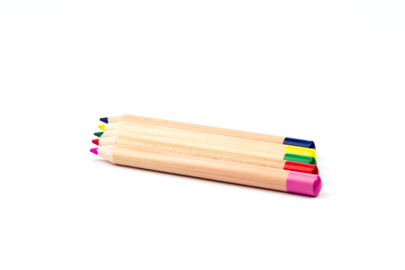 color pencil is stationery of art isolate on white backgroundの写真素材