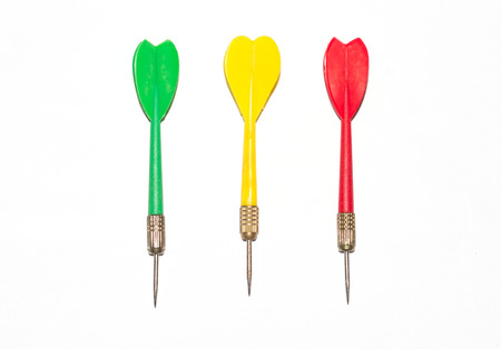 darts on white の写真素材