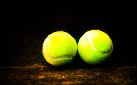 tennis ballsの写真素材