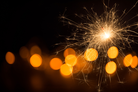 Wunderkerze - Neujahr / Silvester / Feierの写真素材