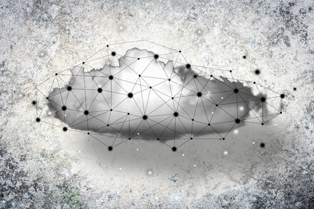 Wireless technologies for connection and sharing data as abstracの写真素材
